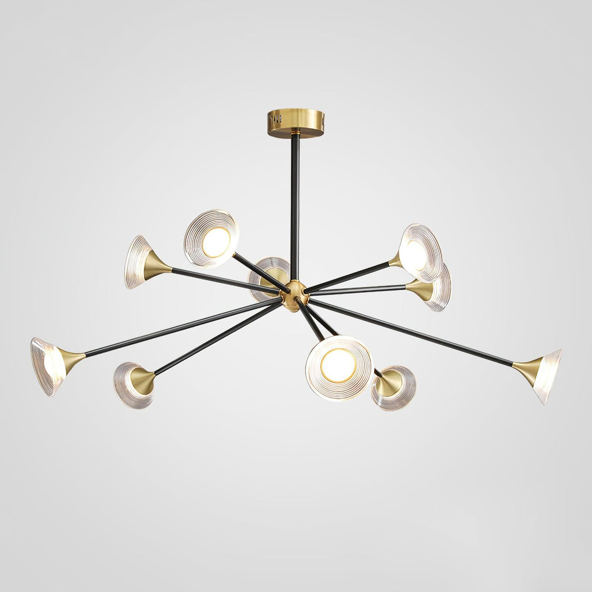 Myzoraris Mid Century Modern Glass Chandelier