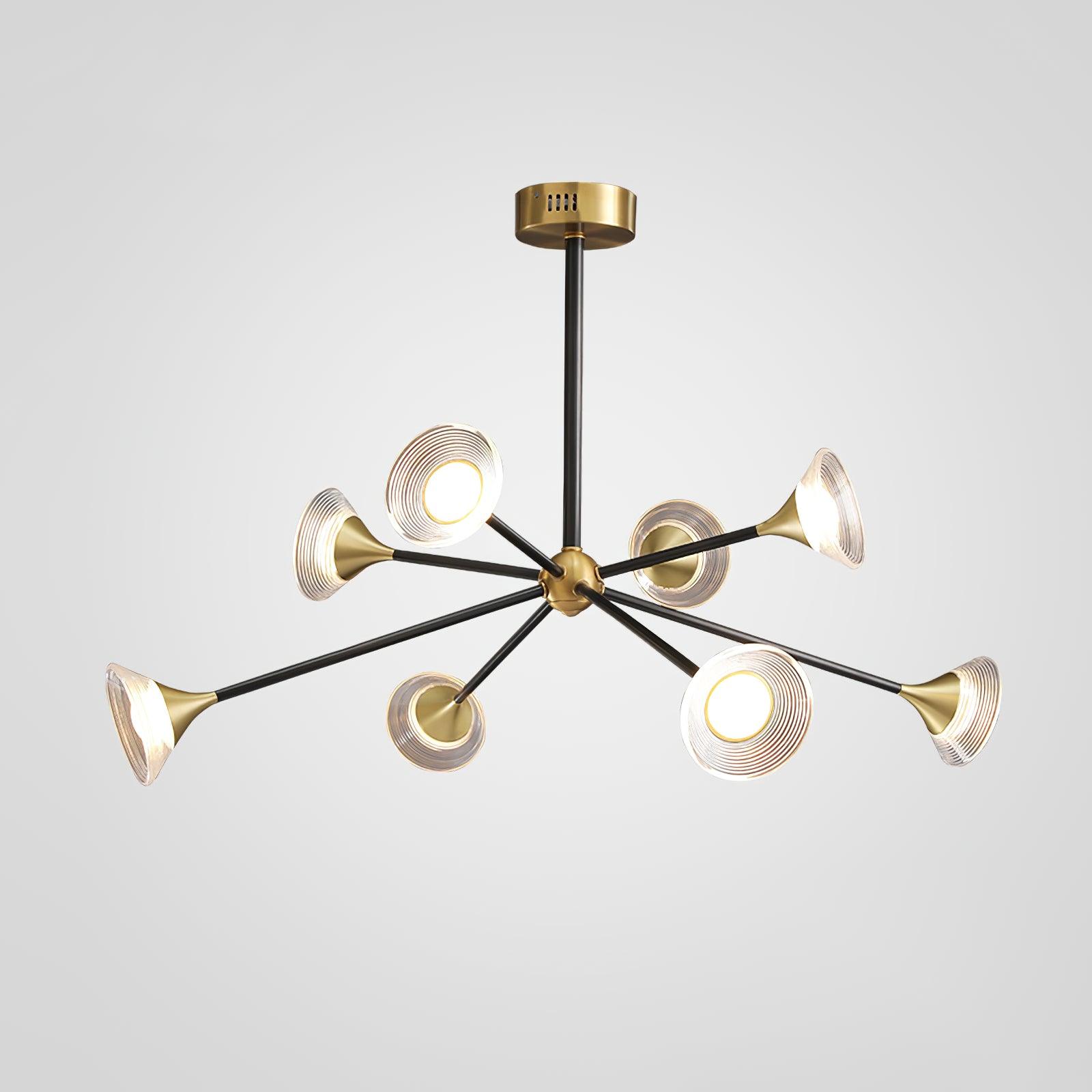 Myzoraris Mid Century Modern Glass Chandelier