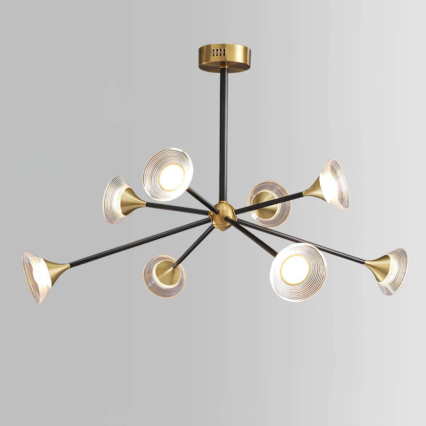 Myzoraris Mid Century Modern Glass Chandelier