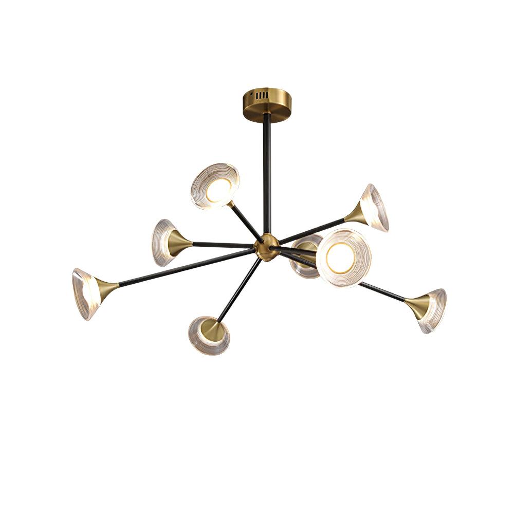 Myzoraris Mid Century Modern Glass Chandelier