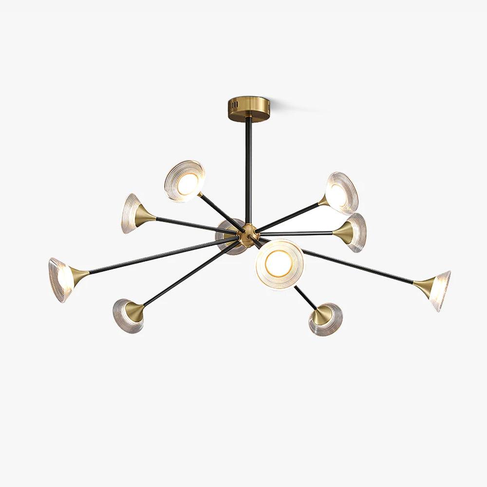 Myzoraris Mid Century Modern Glass Chandelier