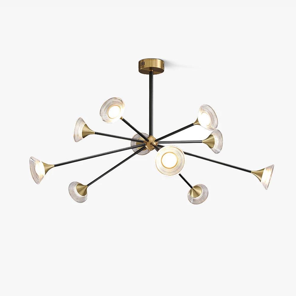 Myzoraris Mid Century Modern Glass Chandelier