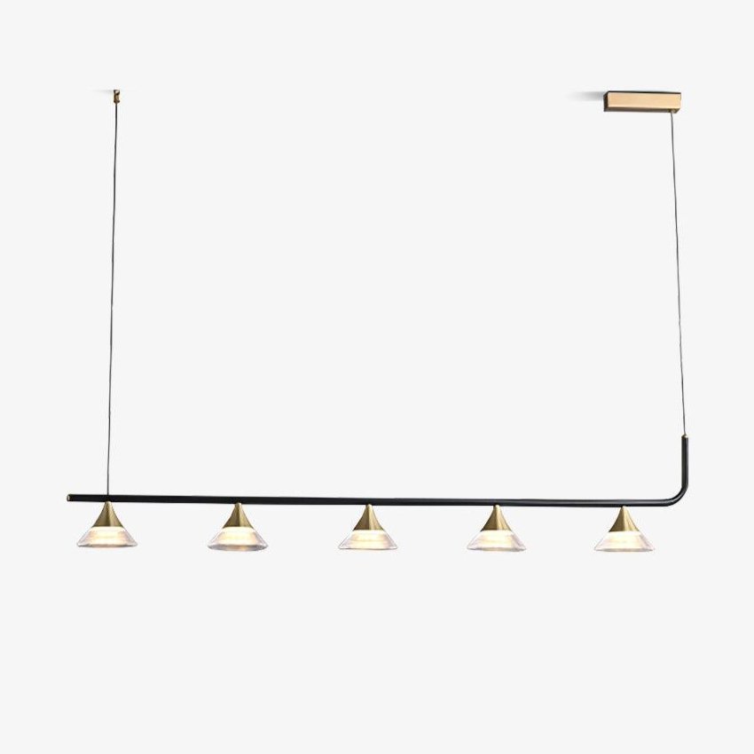 Auranielle Mid Century Modern Brass Pendant Light