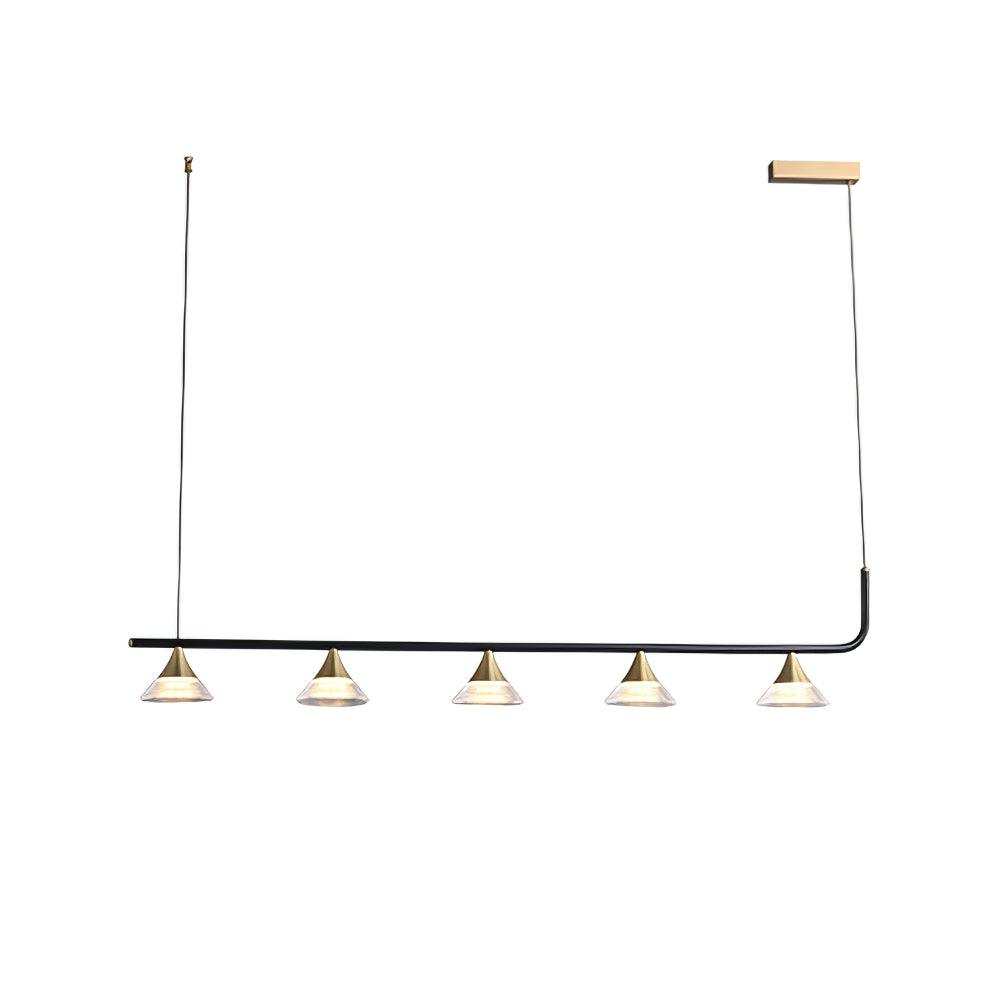 Auranielle Mid Century Modern Brass Pendant Light