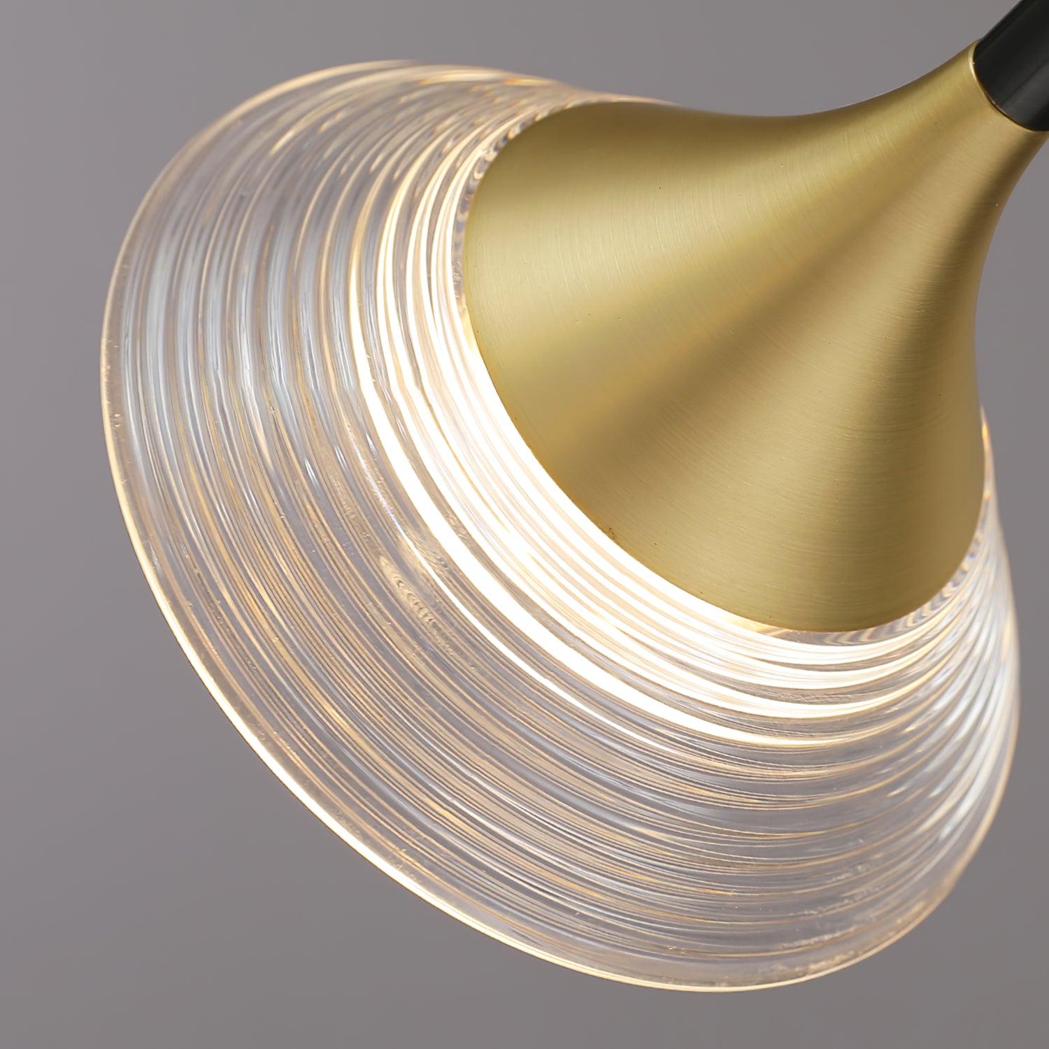 Auranielle Mid Century Modern Brass Pendant Light