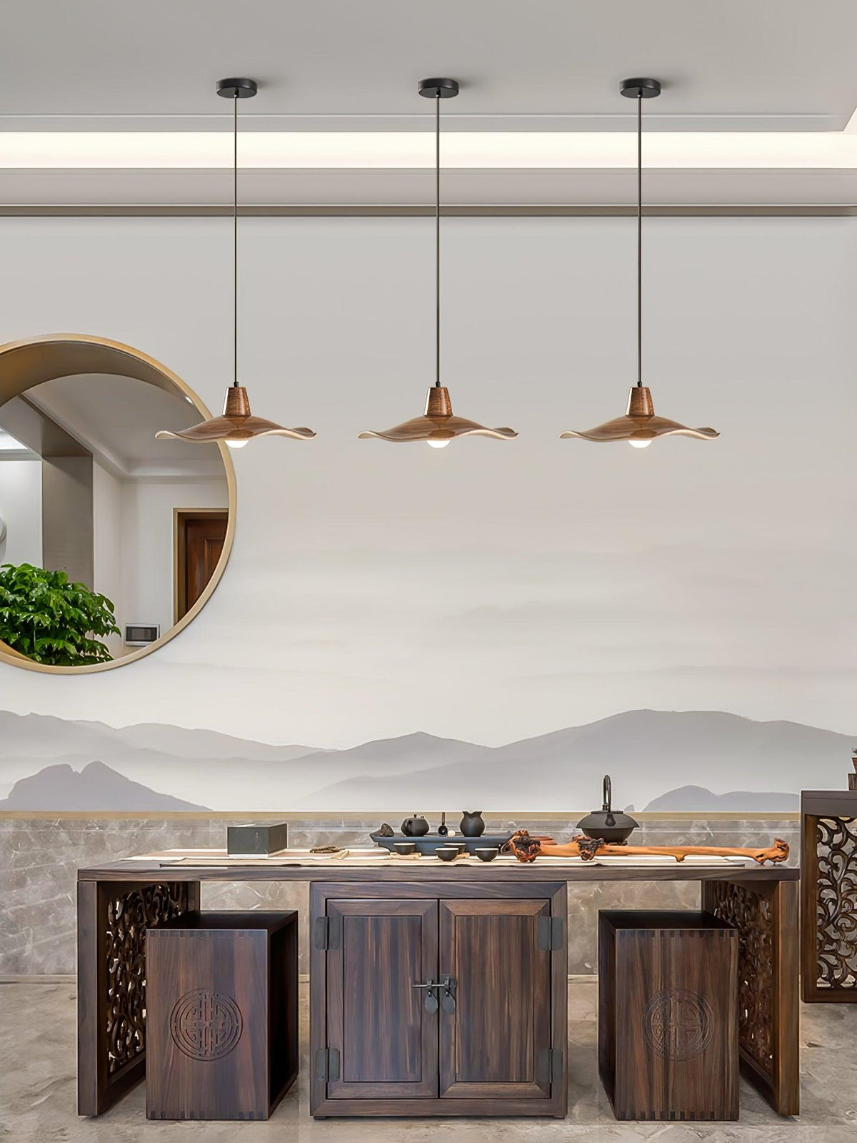Veliviella Nordic Art Resin Pendant Lamp