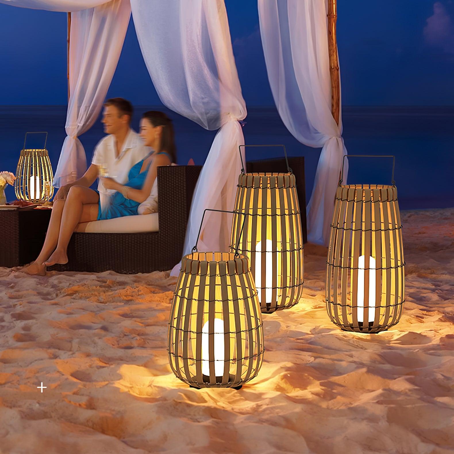 Veshael Tropic Braid Lantern Outdoor Lamp