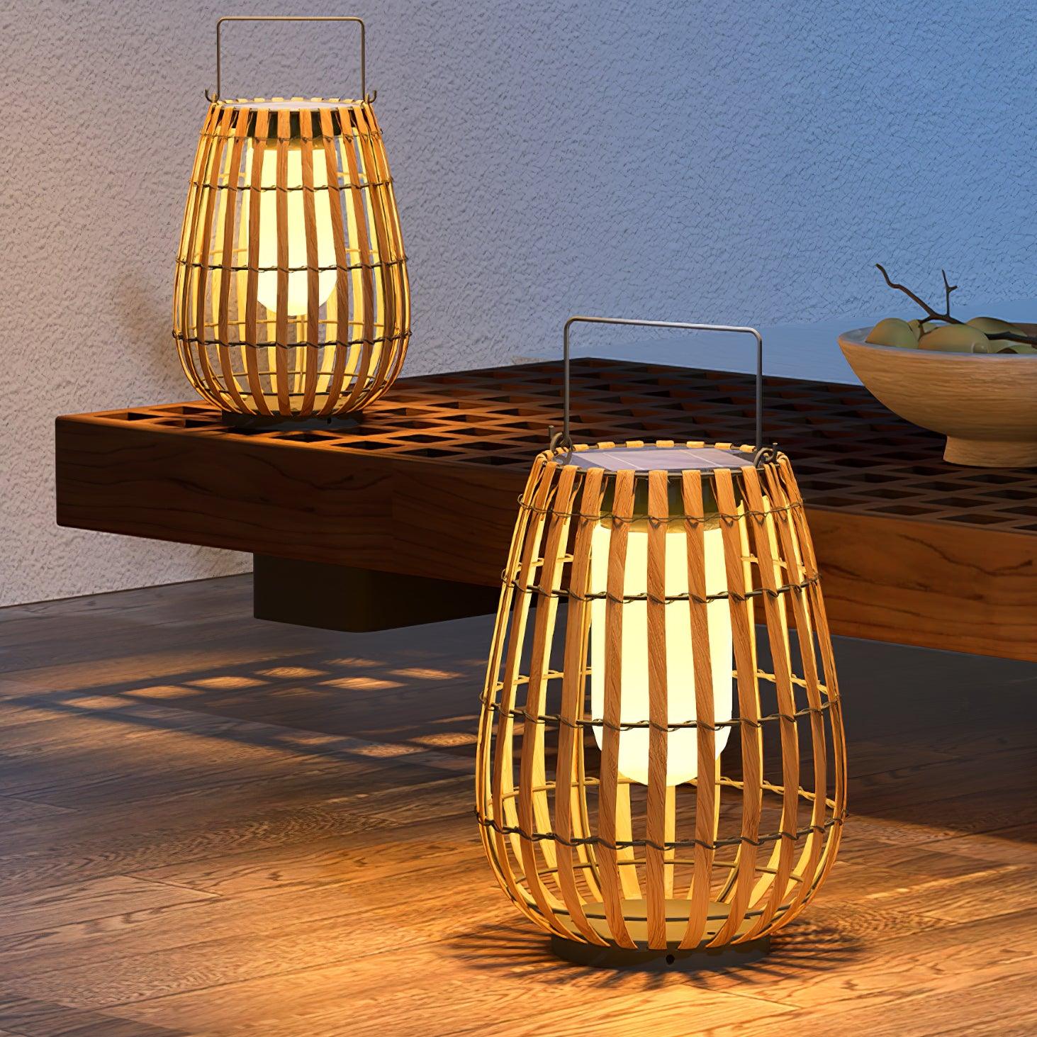 Veshael Tropic Braid Lantern Outdoor Lamp