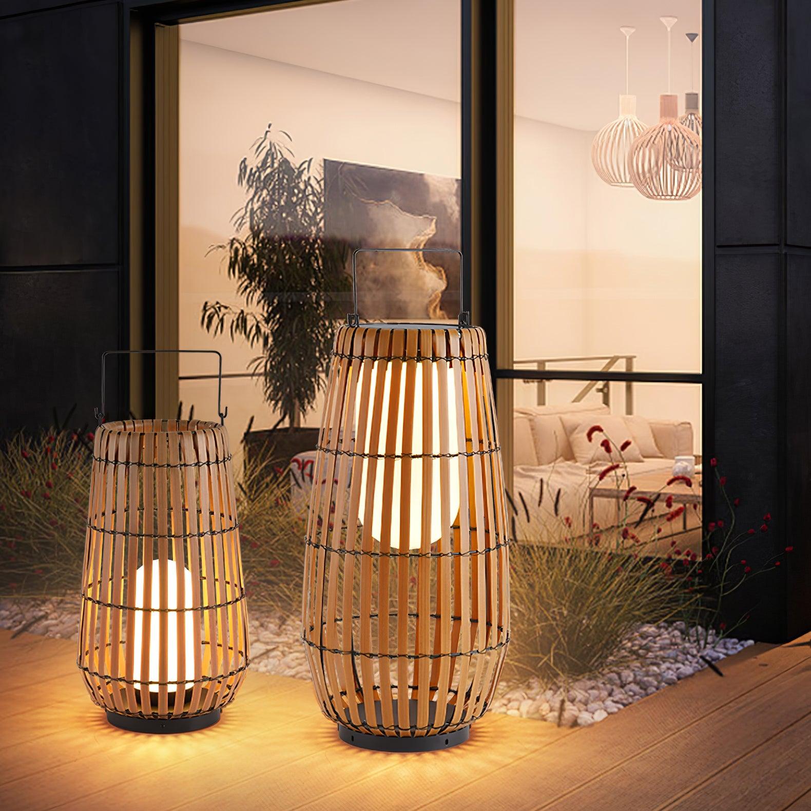 Veshael Tropic Braid Lantern Outdoor Lamp