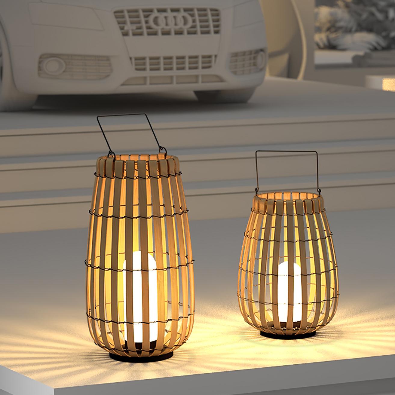Veshael Tropic Braid Lantern Outdoor Lamp