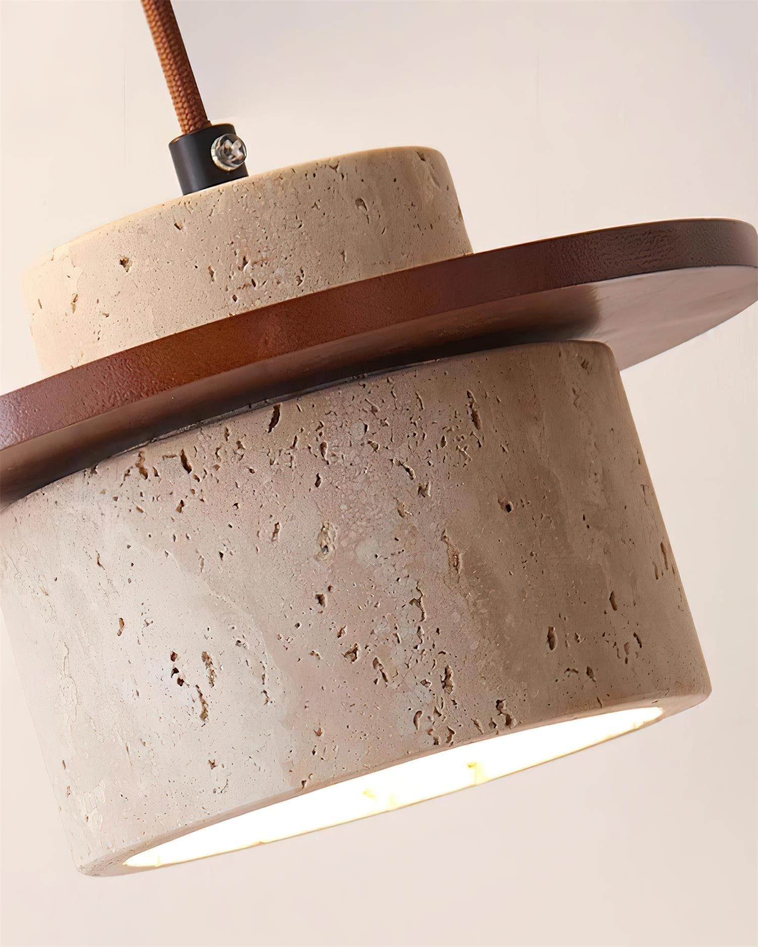 Lunara Multi-Light Pendant Lamp Set Travertine - Neutral Decor
