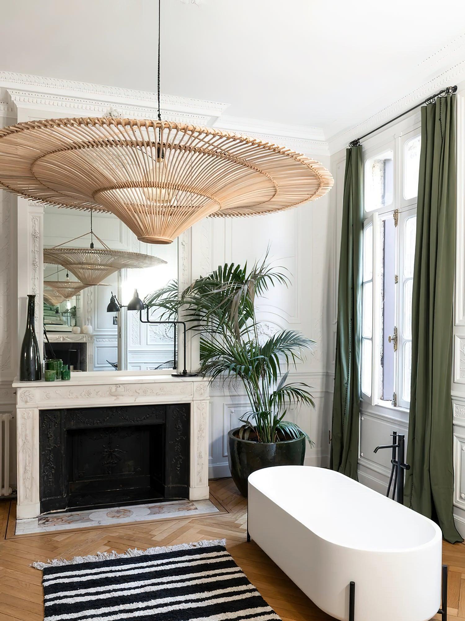 Caninella Chandelier Rattan Natural