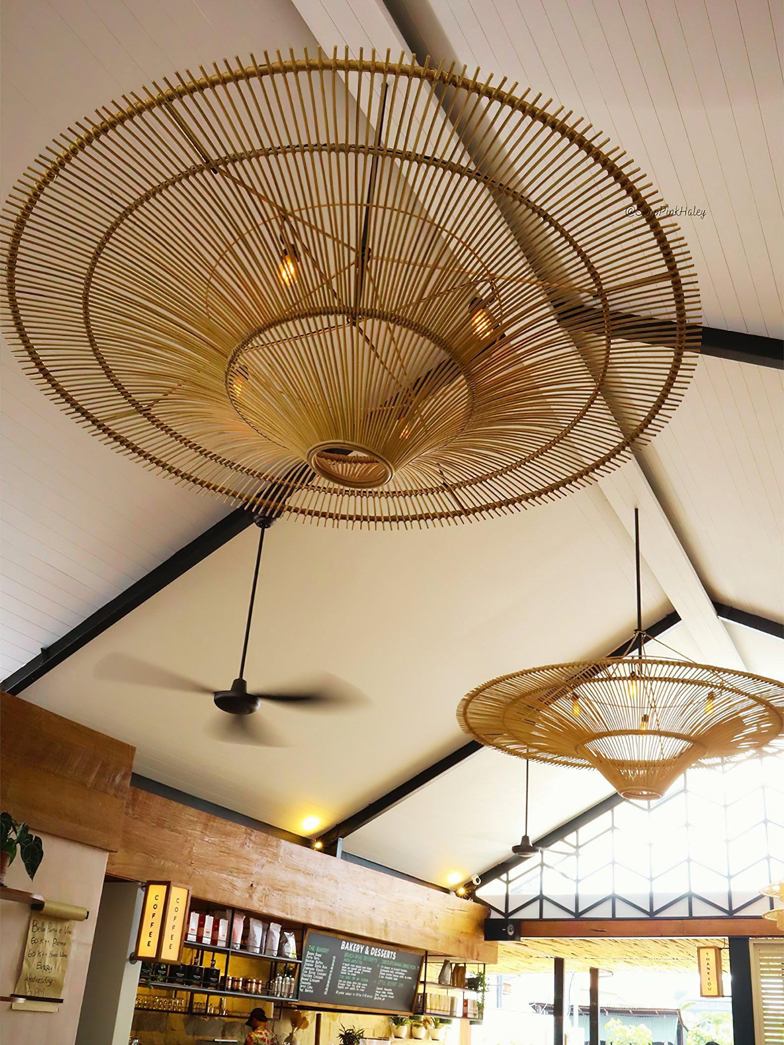 Caninella Chandelier Rattan Natural