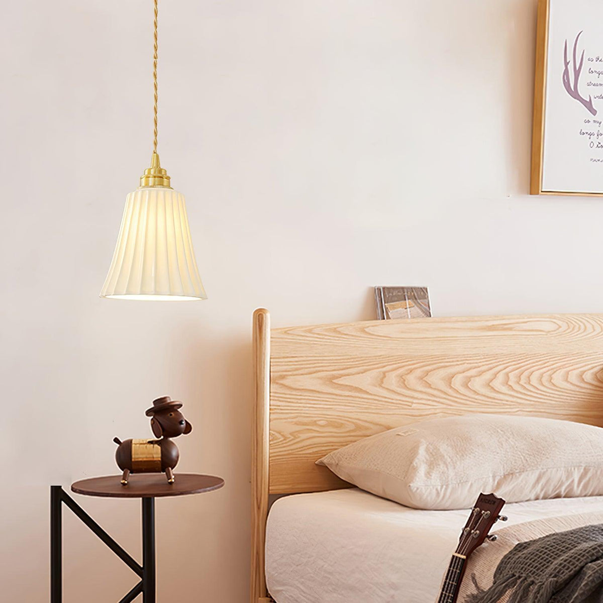 Mirirette Premium Nordic Art Trumpet Ceramic Pendant Light