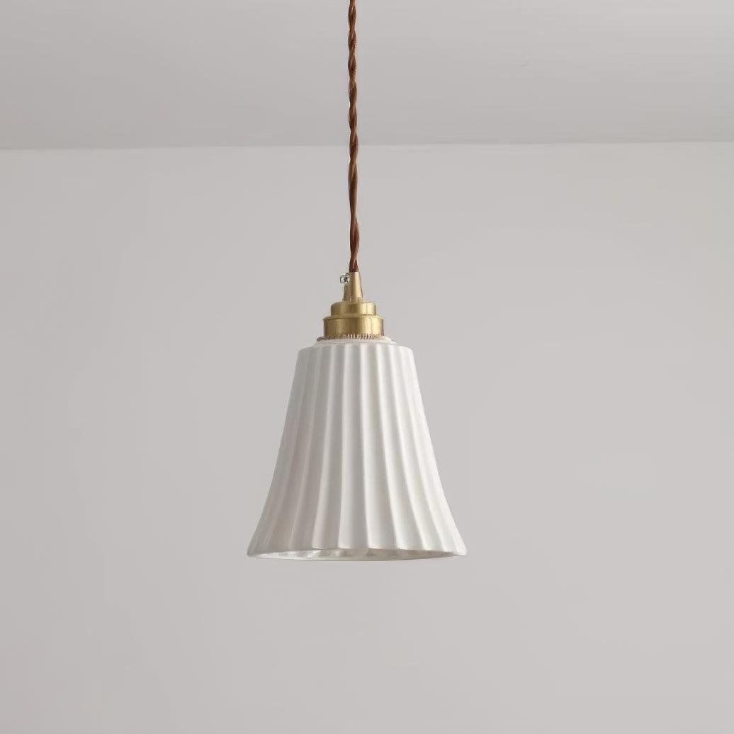 Mirirette Premium Nordic Art Trumpet Ceramic Pendant Light