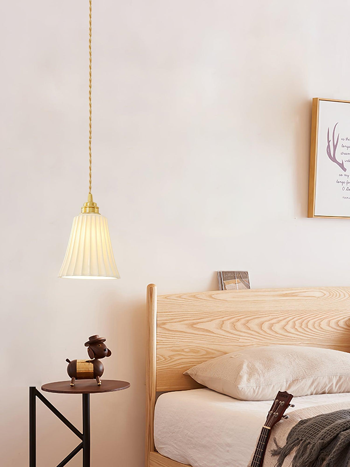 Mirirette Premium Nordic Art Trumpet Ceramic Pendant Light