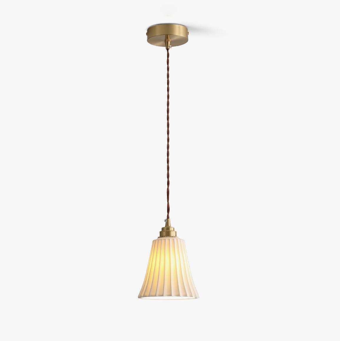 Mirirette Premium Nordic Art Trumpet Ceramic Pendant Light