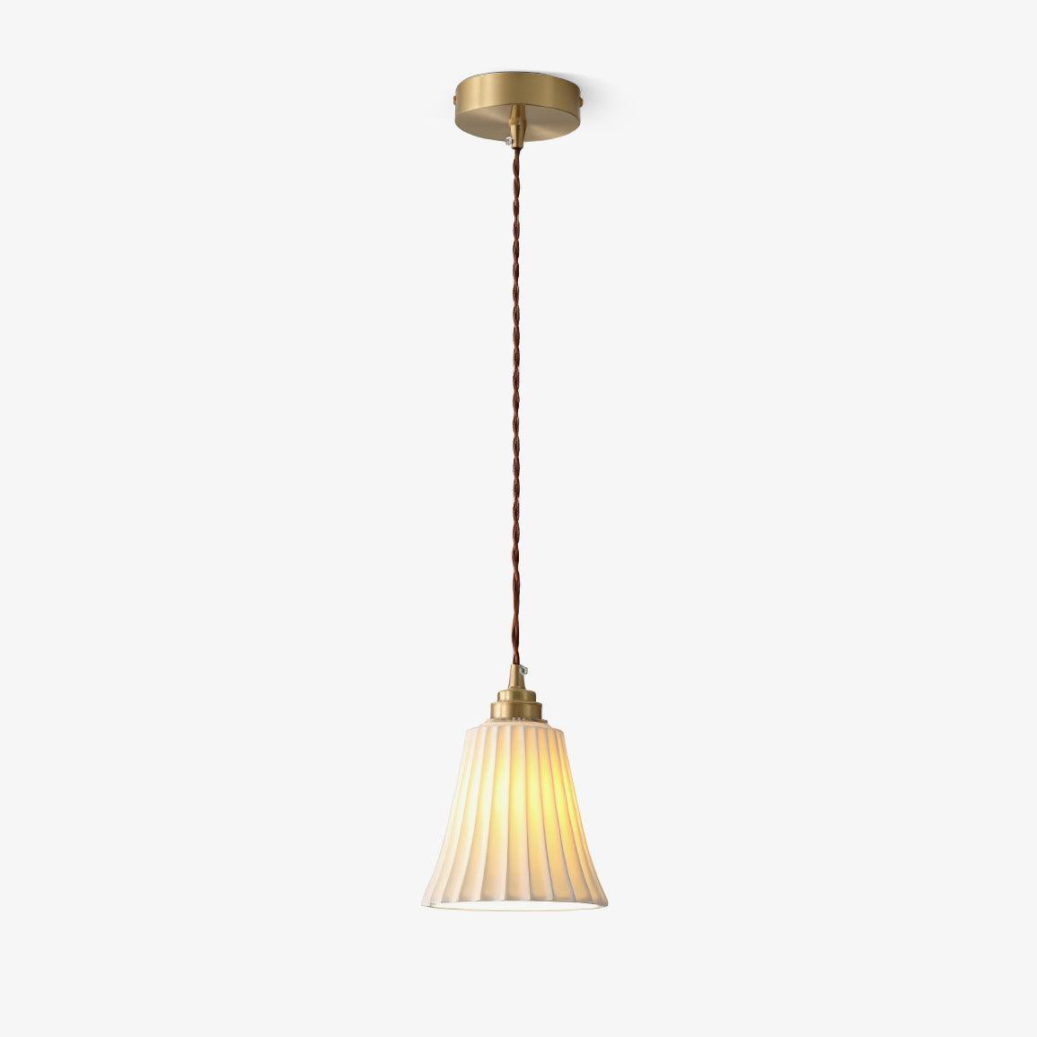 Mirirette Premium Nordic Art Trumpet Ceramic Pendant Light