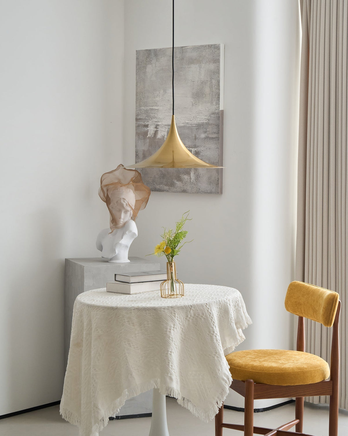 Valerira Steel Sculptural Pendant Light