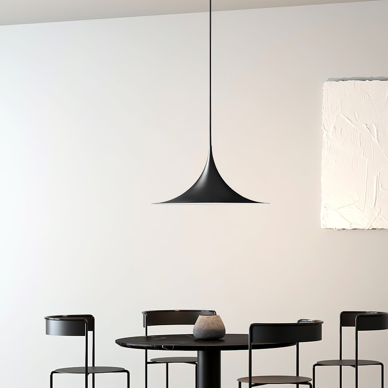 Pendant Lamp Slim Neck and Wide Flare Dining - Neutral Decor