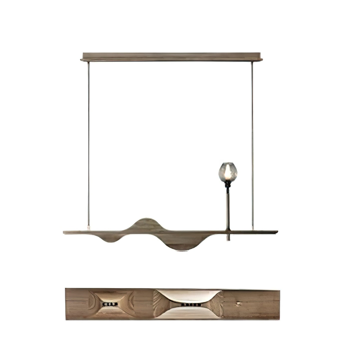 Cushais Wave Wood Pendant Light