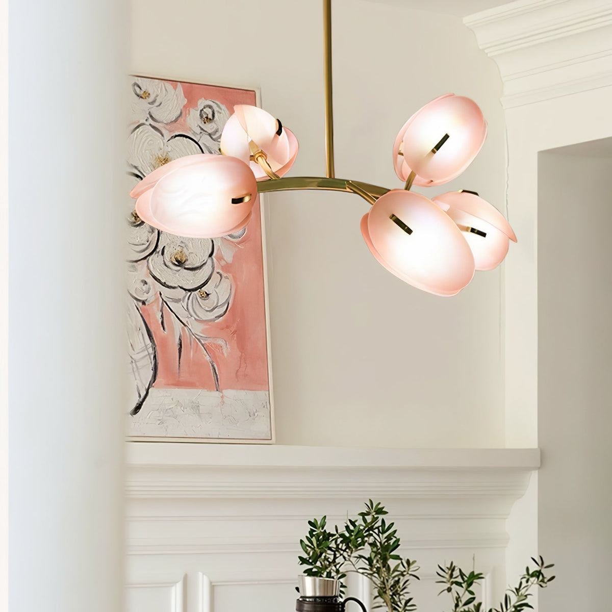 Blossom Contemporary Glass Chandelier