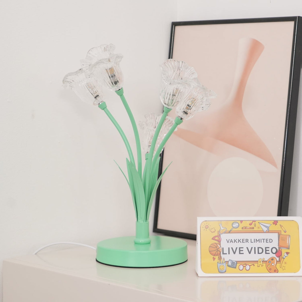 Aurdoril Whimsical Glass Table Lamp