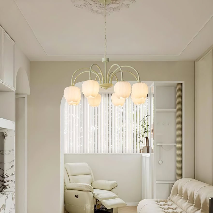 Fairmere Tulip Matcha Chandelier