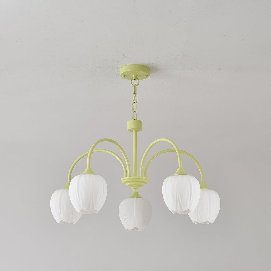 Fairmere Tulip Matcha Chandelier