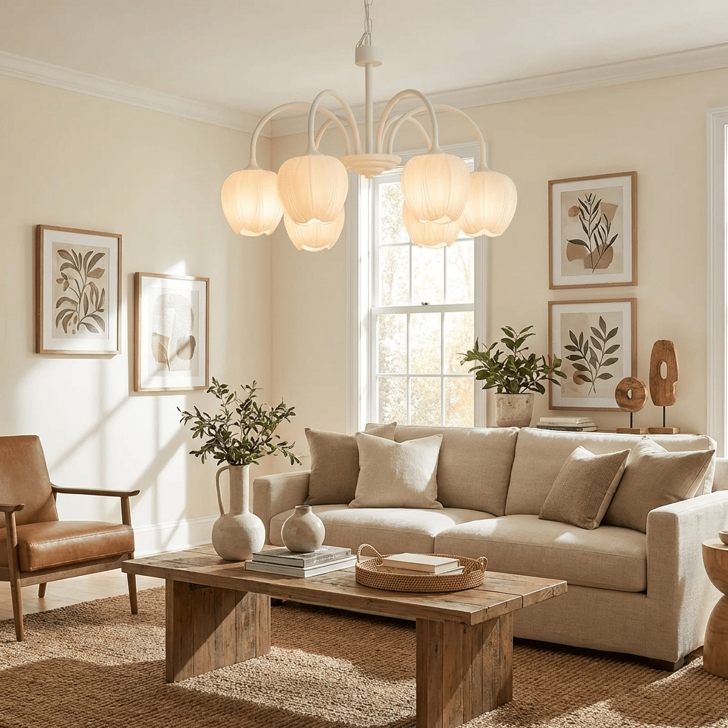 Fairmere Tulip Matcha Chandelier