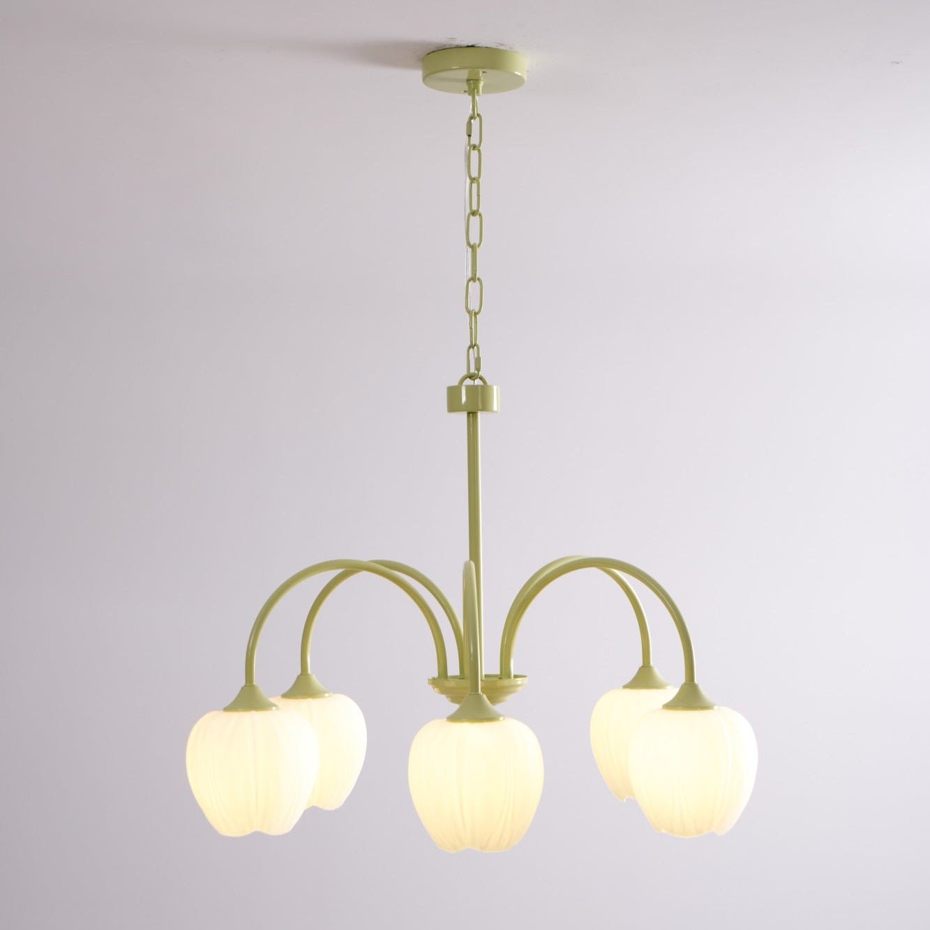 Fairmere Tulip Matcha Chandelier