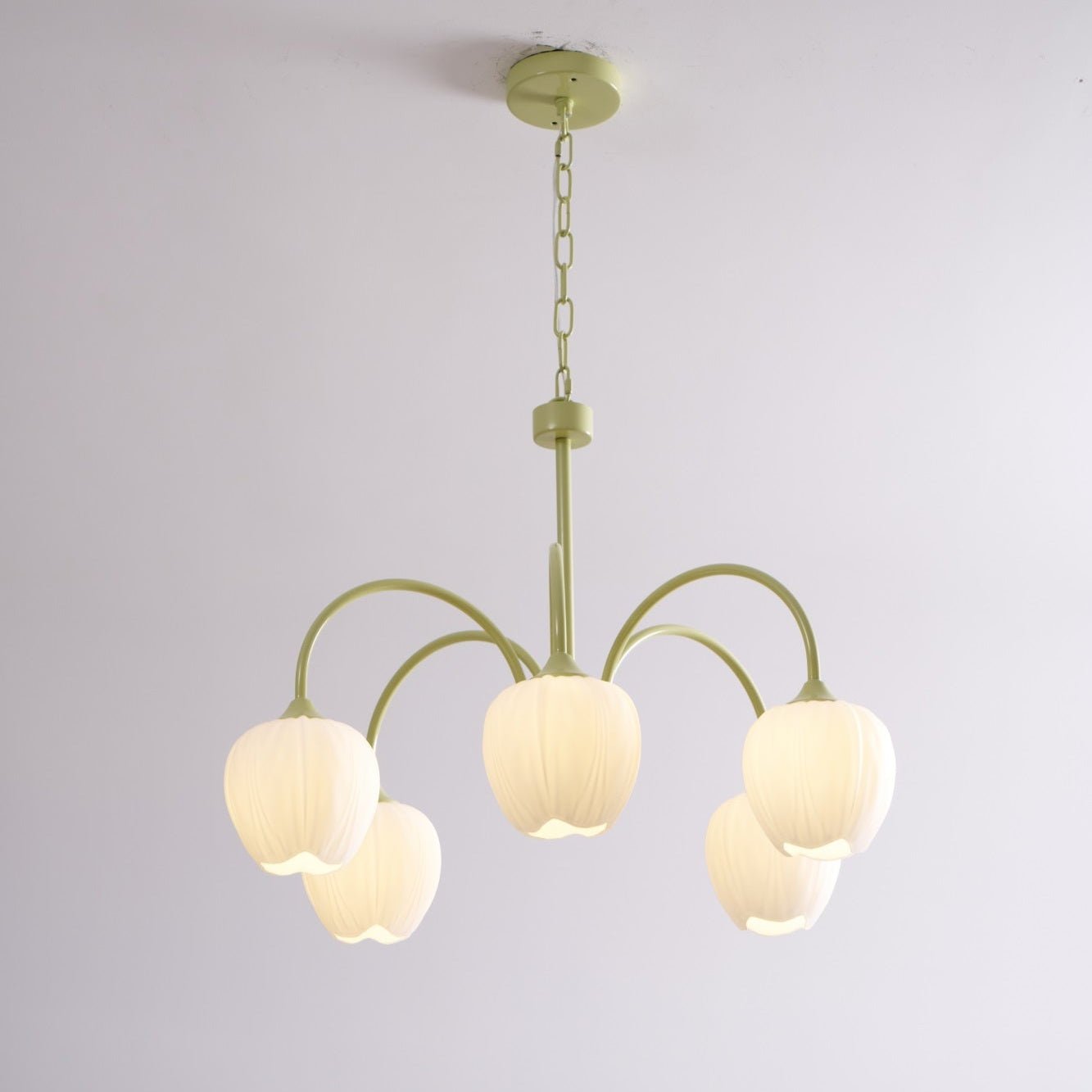 Fairmere Tulip Matcha Chandelier