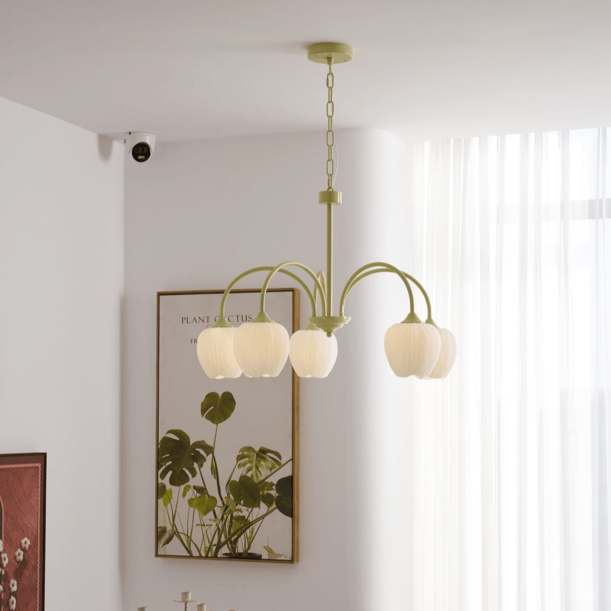 Fairmere Tulip Matcha Chandelier
