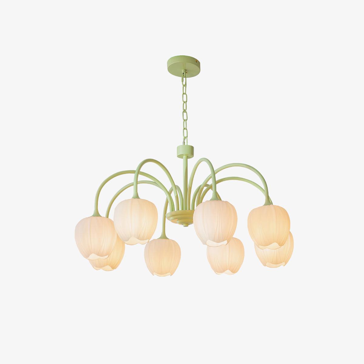 Fairmere Tulip Matcha Chandelier