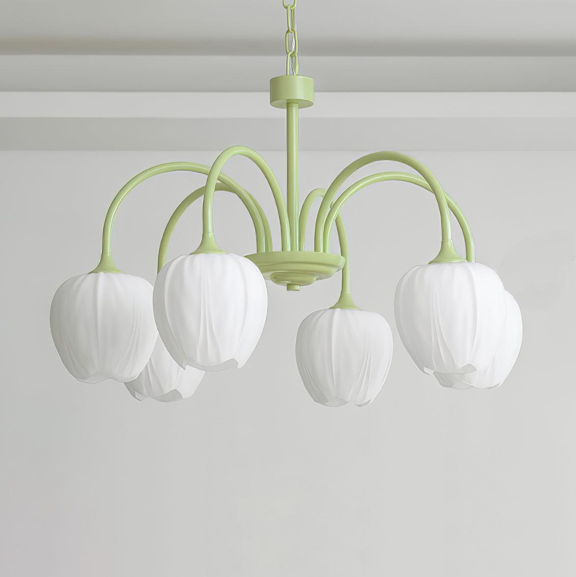 Fairmere Tulip Matcha Chandelier