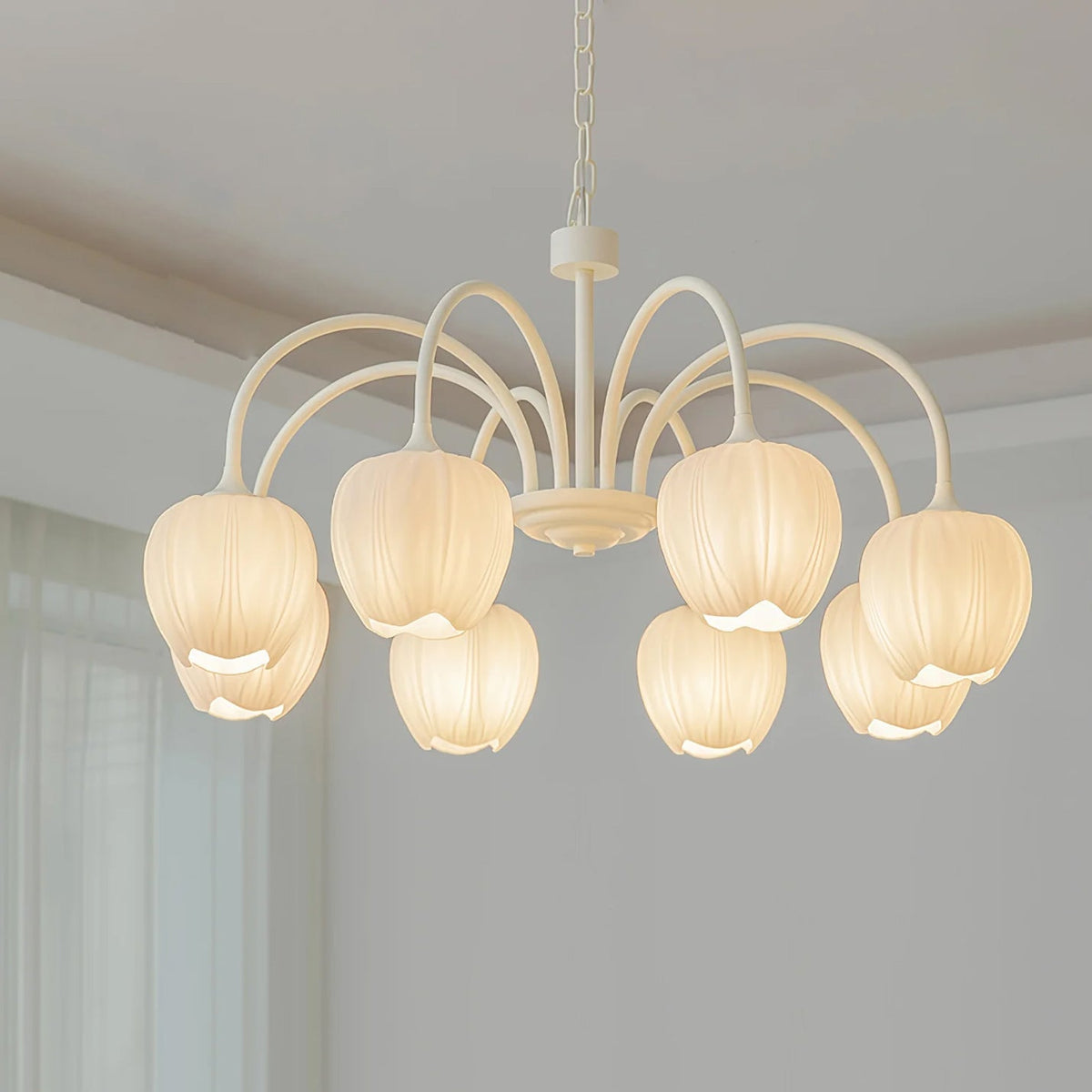 Fairmere Tulip Matcha Chandelier