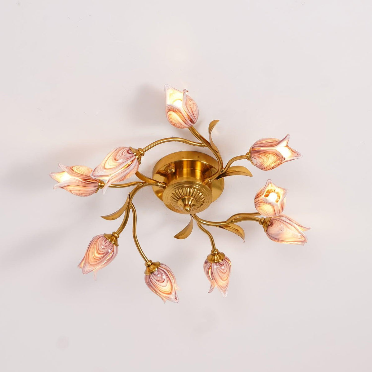 Vathaos Tulip Serenade Glass Ceiling Lamp