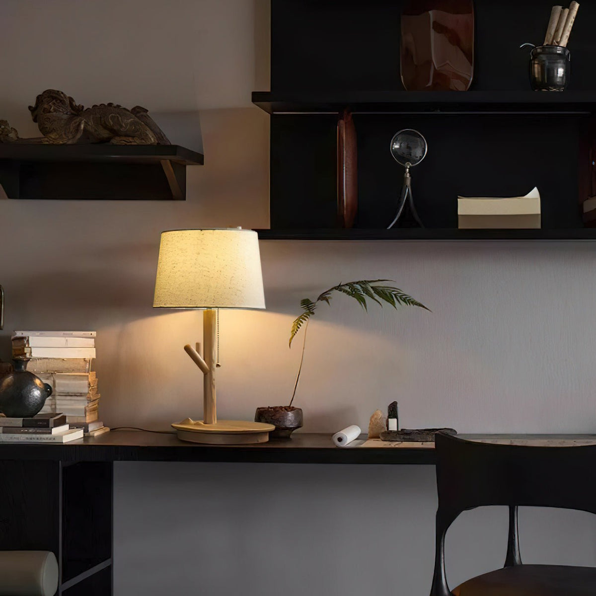 Branch Rustic Wood Table Lamp