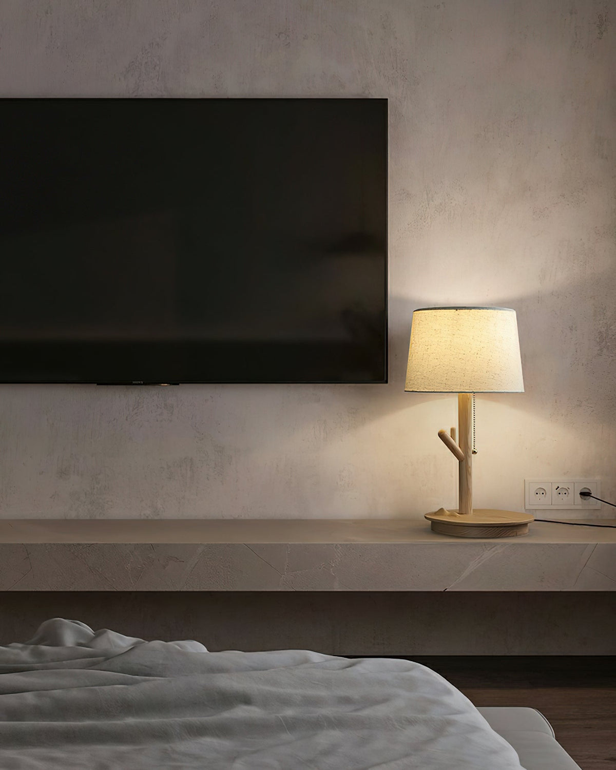 Branch Rustic Wood Table Lamp
