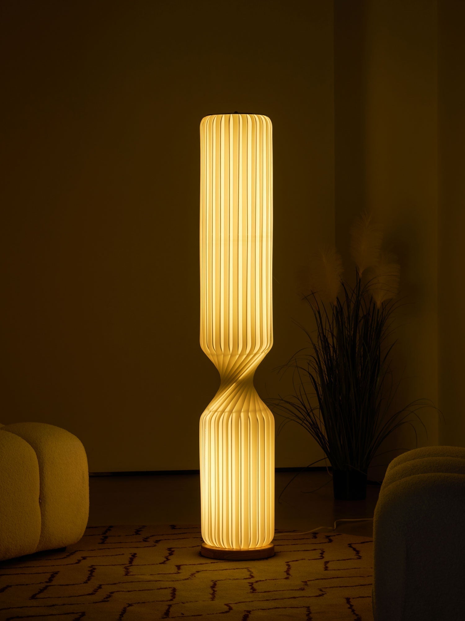 Oraeoril Modern PVC Floor Lamp