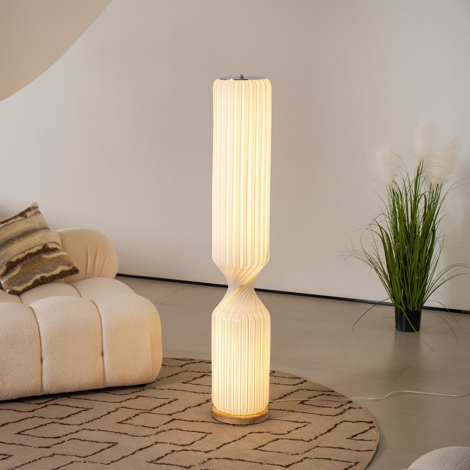 Oraeoril Modern PVC Floor Lamp