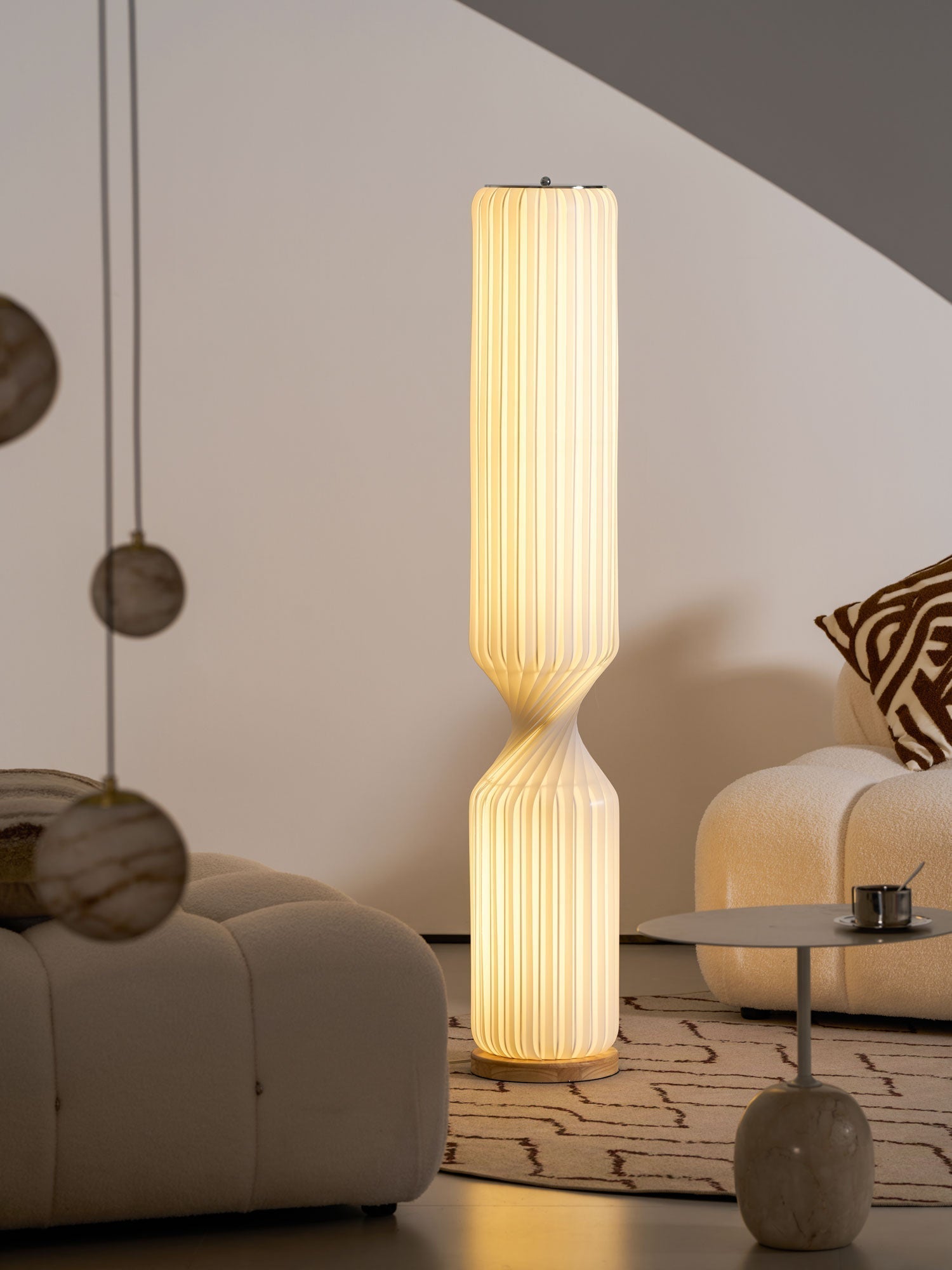 Oraeoril Modern PVC Floor Lamp
