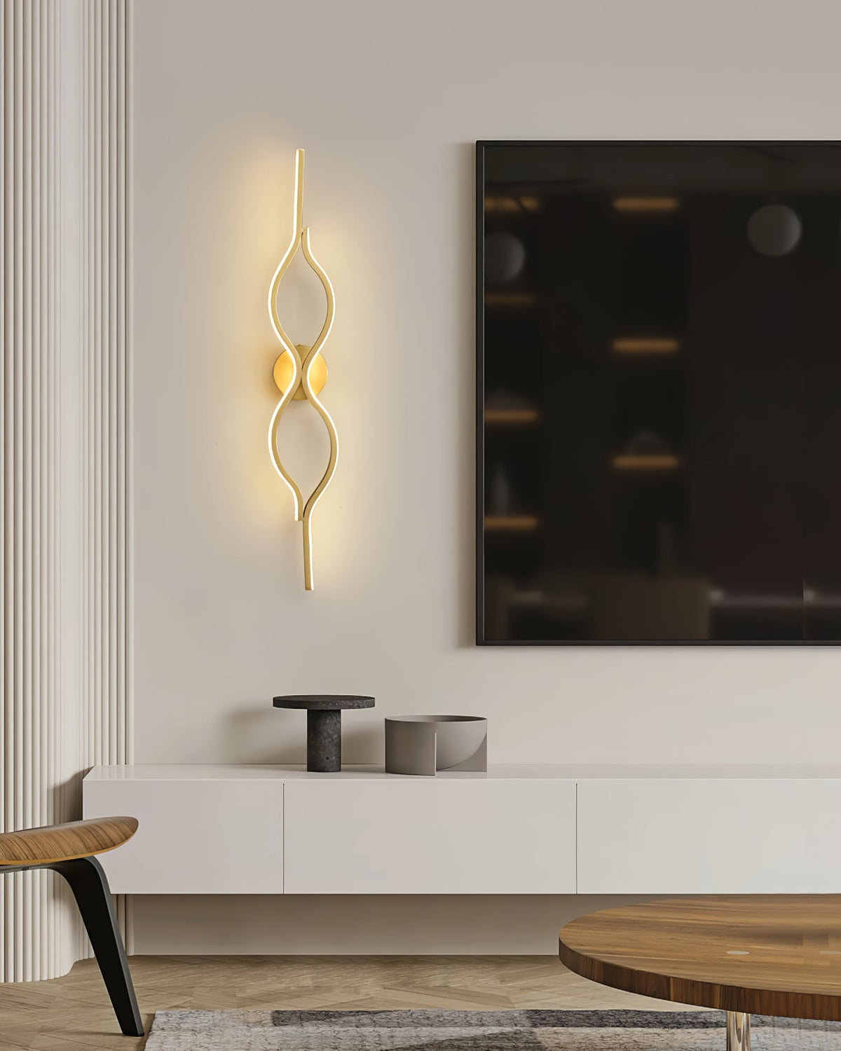 Myvenen Classic Twist Brass Wall Light