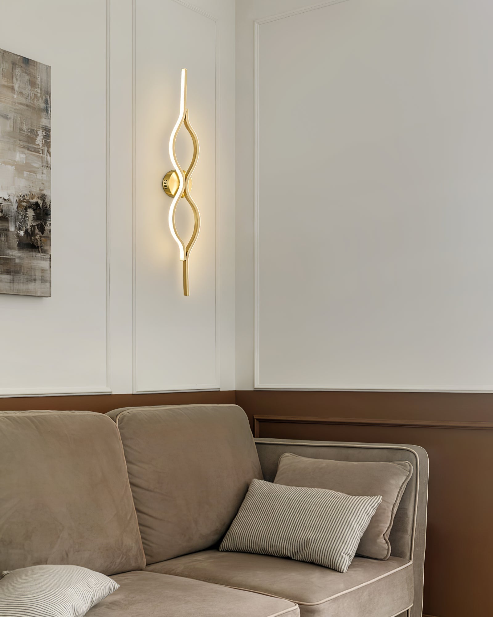 Myvenen Classic Twist Brass Wall Light