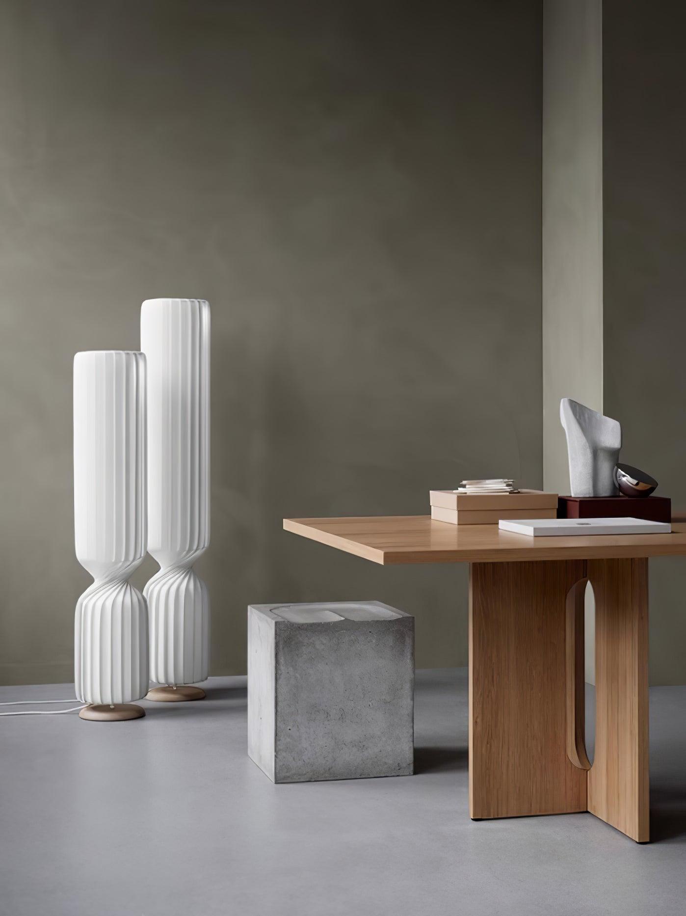Oraeoril Modern PVC Floor Lamp