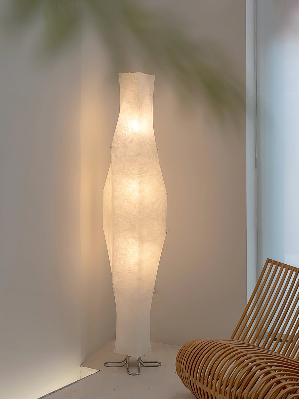 Vela Twist Silk Floor Lamp
