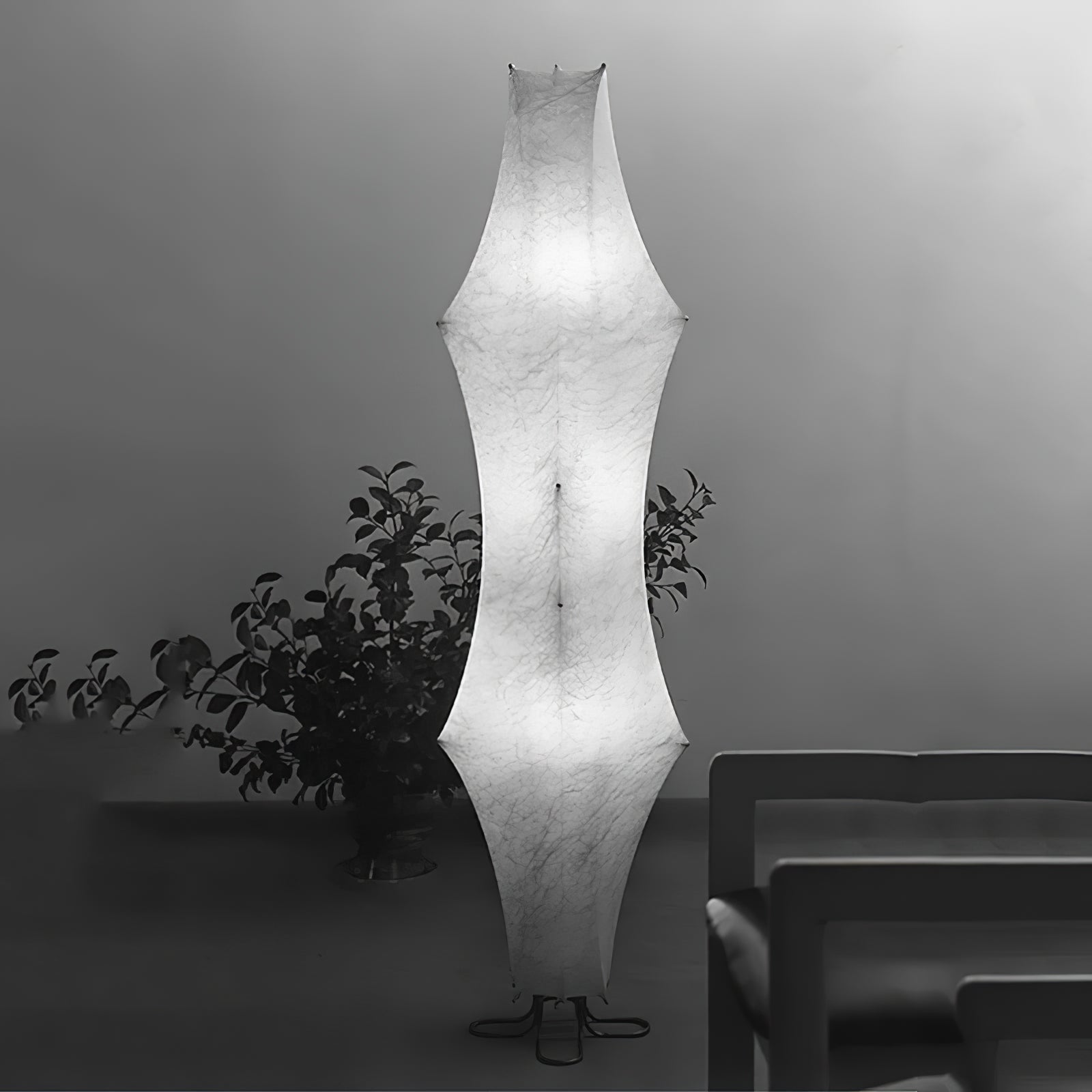 Vela Twist Silk Floor Lamp