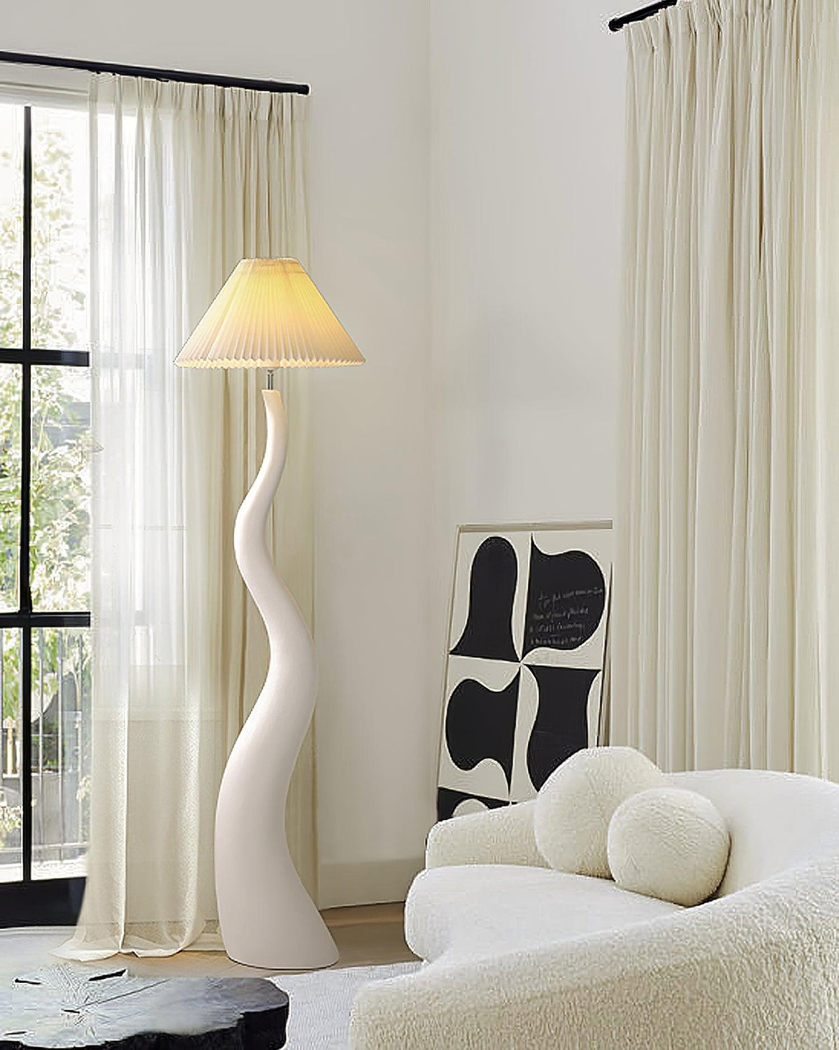Bexyn Resin Fabric Floor Lamp