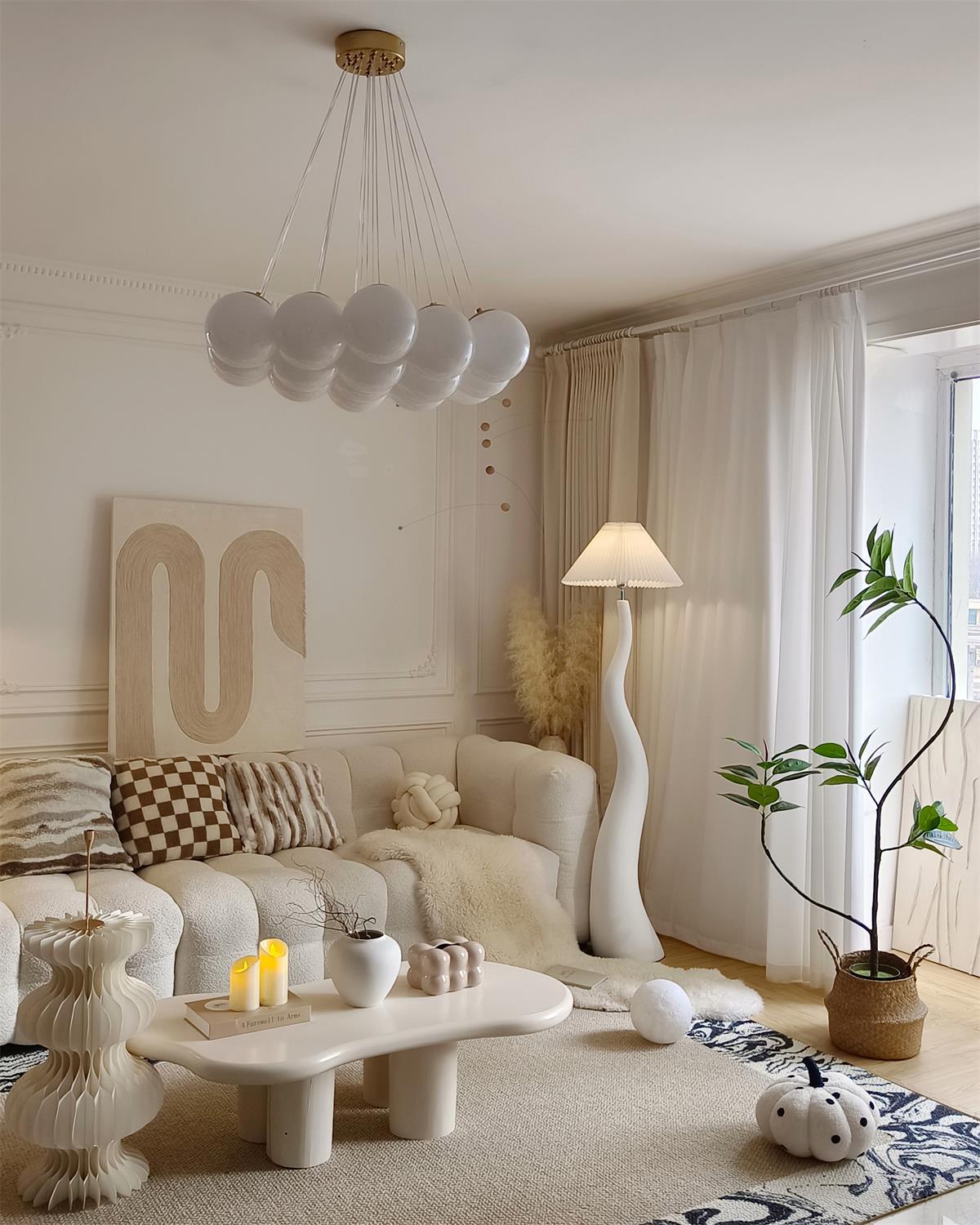 Bexyn Resin Fabric Floor Lamp