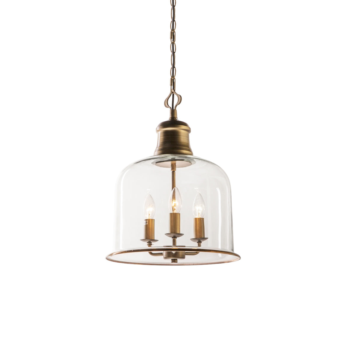 Sysolion Vintage Elegance Glass Pendant Lamp - Neutral Decor